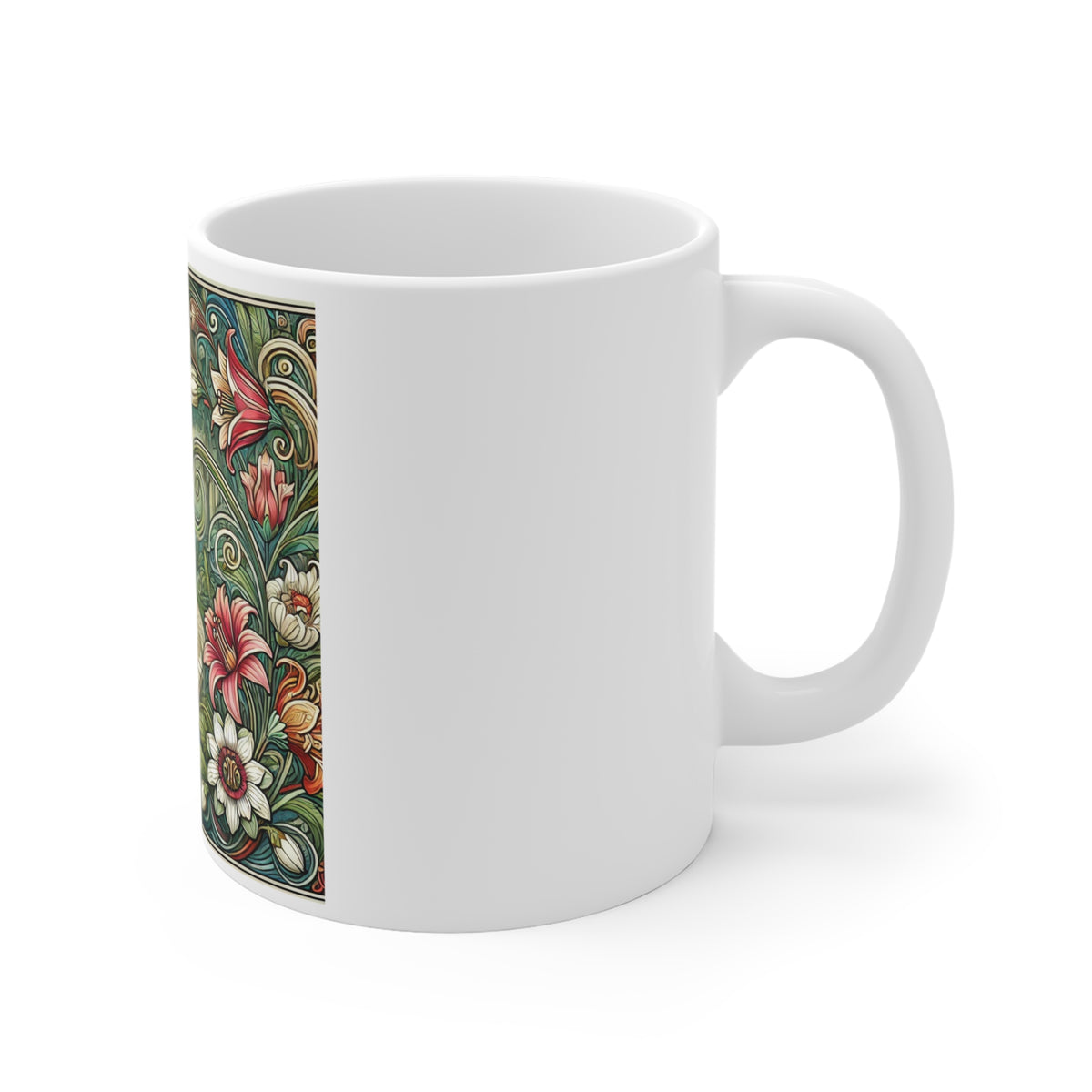 Botanical Gazebo Garden Art Nouveau Coffee Mug