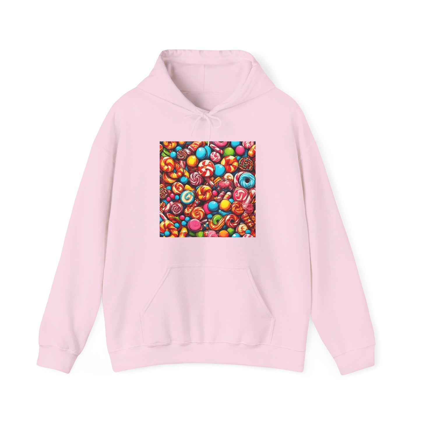 Colorful Candy and Lollipop Pattern Hoodie