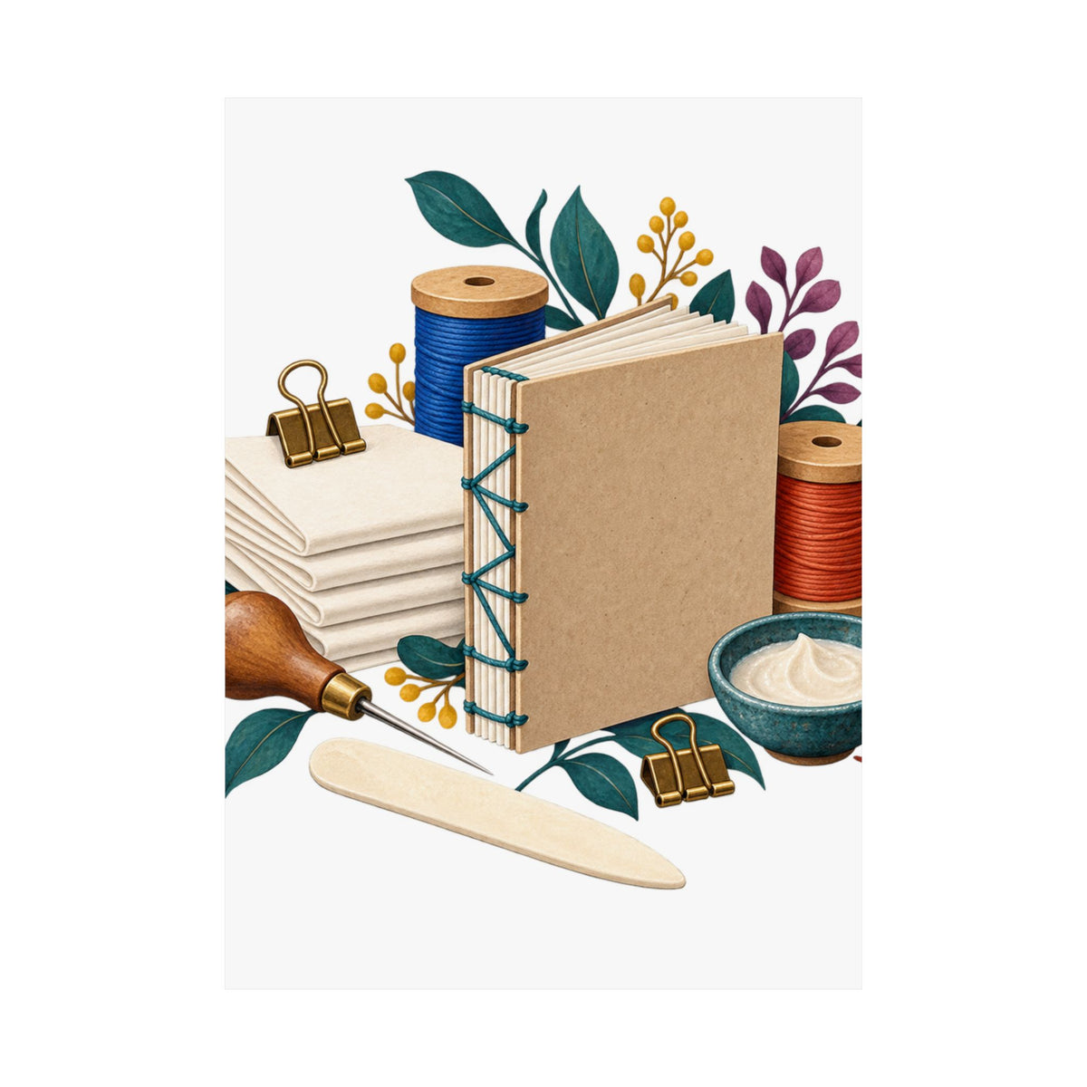 Hand Bookbinding Workshop Poster
