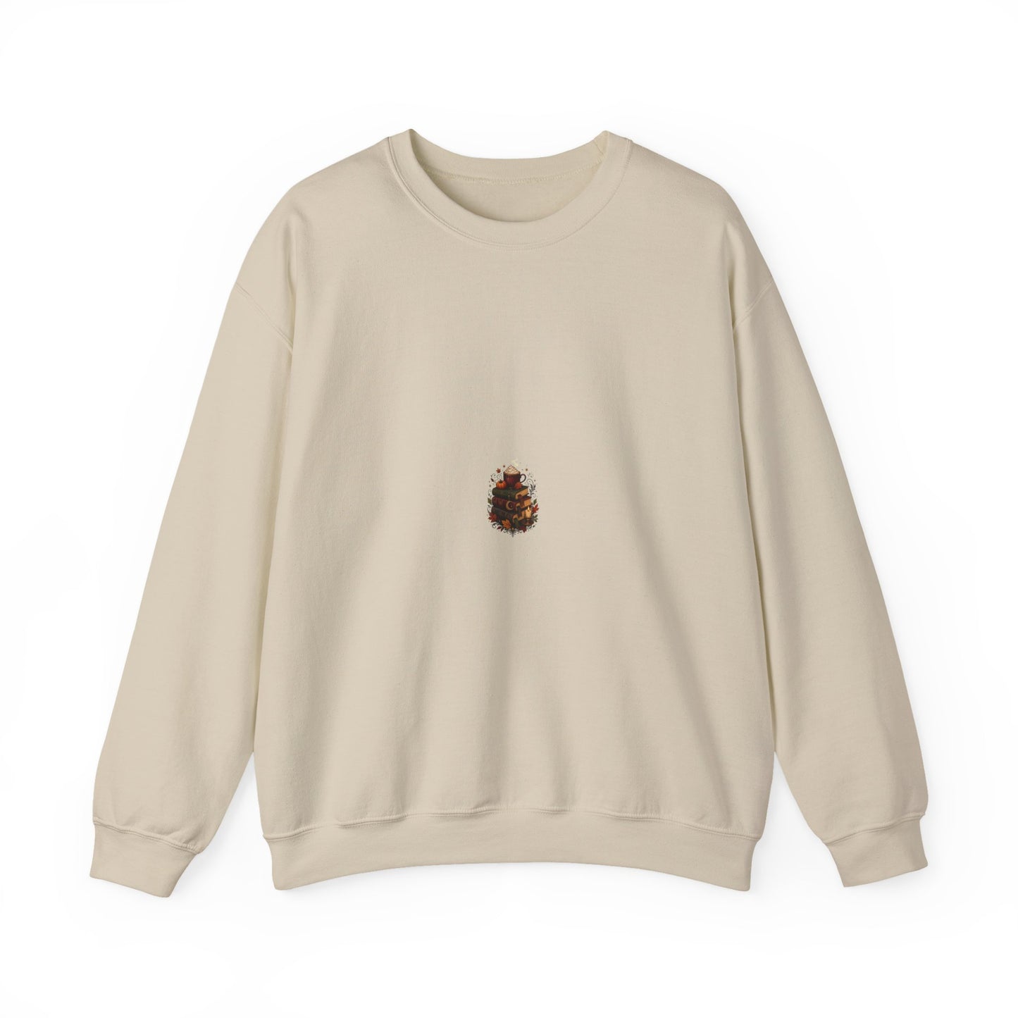 Autumn Library Latte Stack Book Lover Sweatshirt