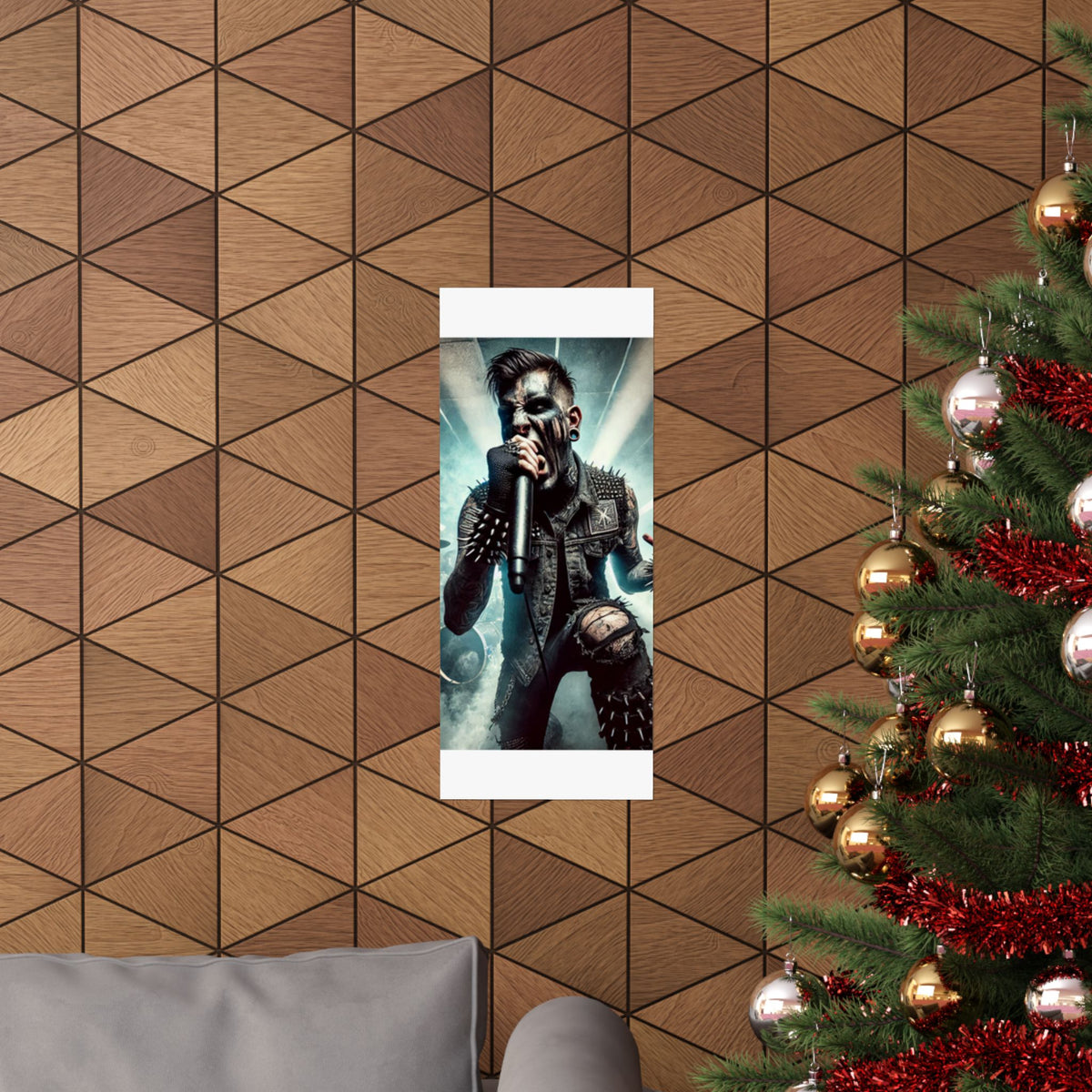 Punk Rock Vocalist Stage Energy Music Room Poster