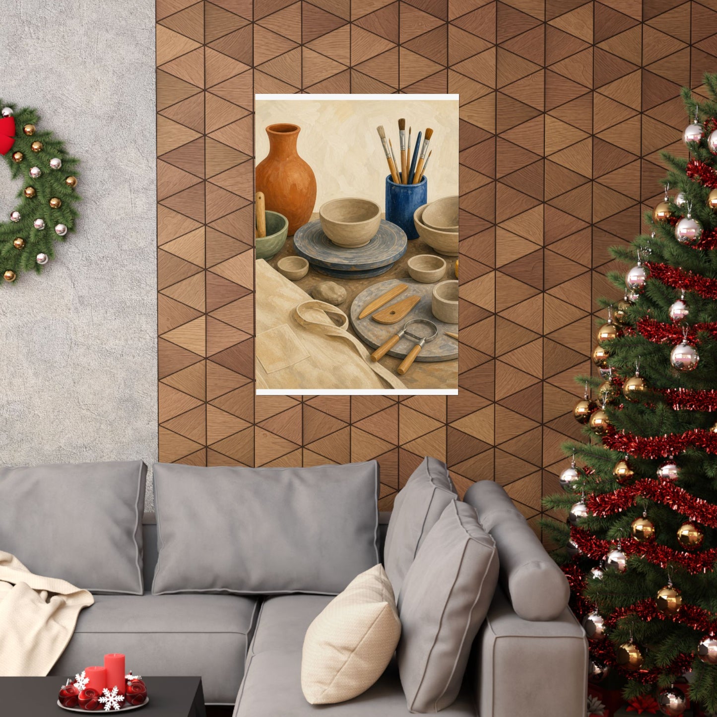 Colorful Pottery Studio Hobby Poster