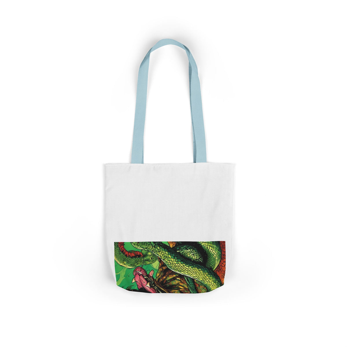 Serpent Guardian Dog Bold Fantasy Creature Tote Bag