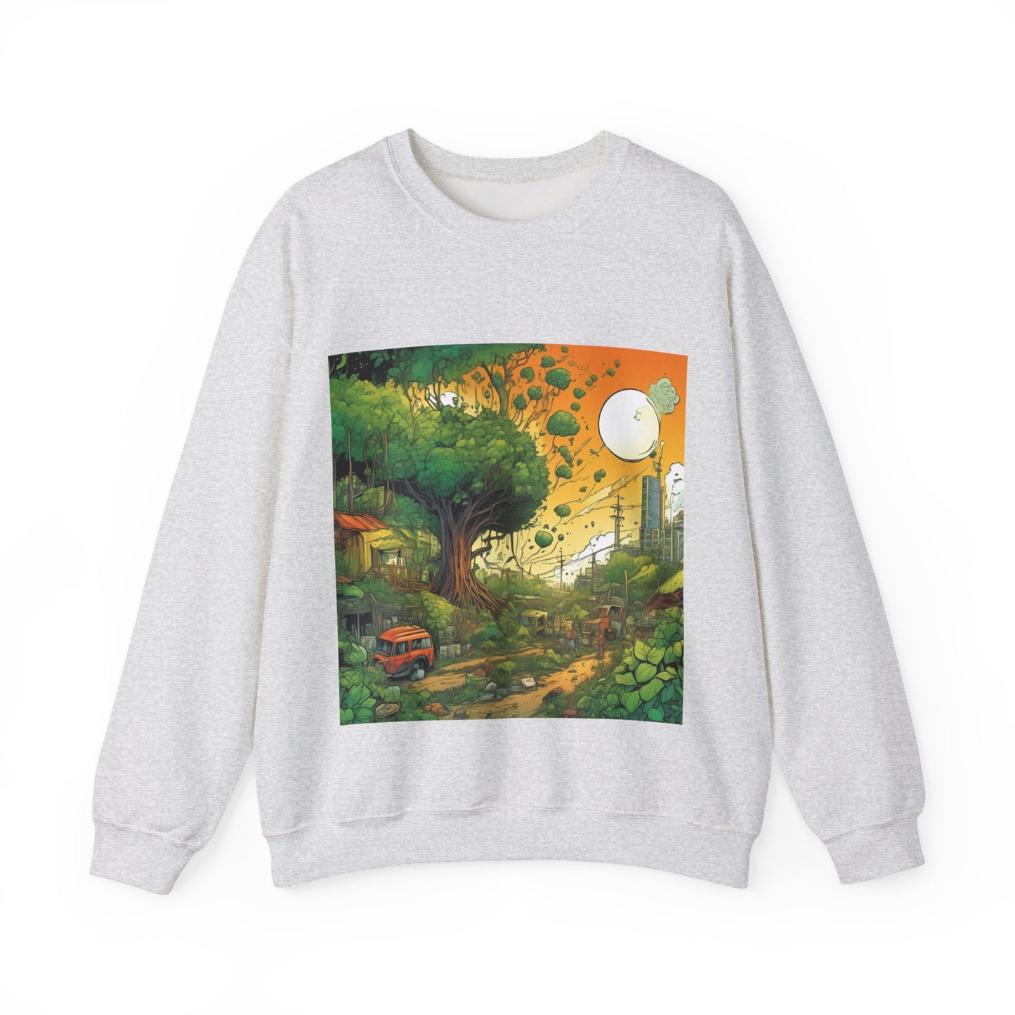 Cottage Road Landscape Nature Gift Art Sweatshirt