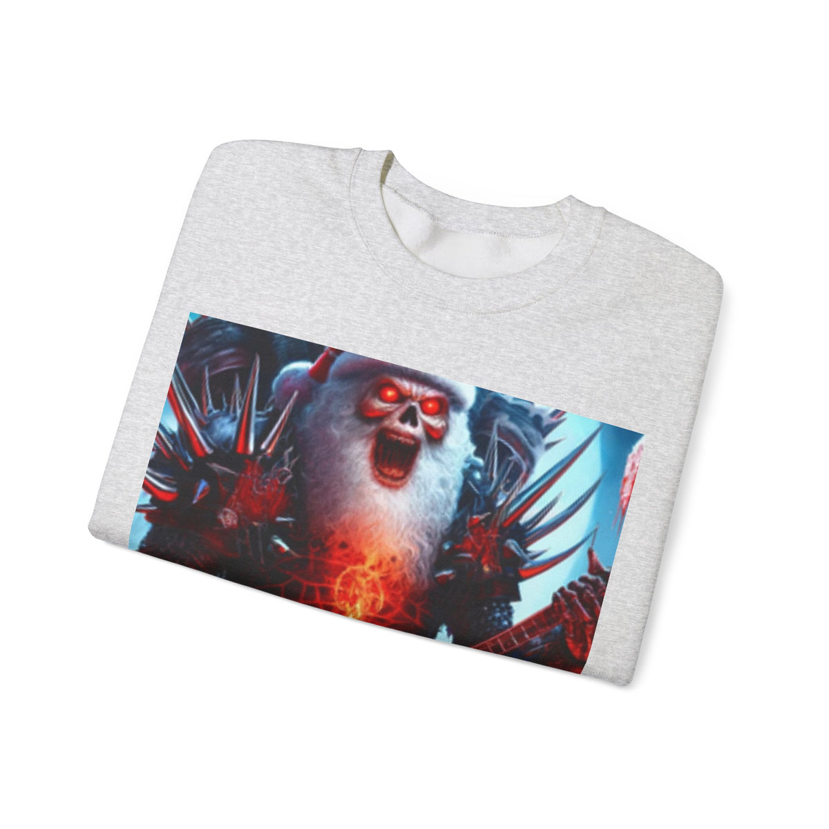 Heavy Metal Santa Holiday Concert Dark Sweatshirt