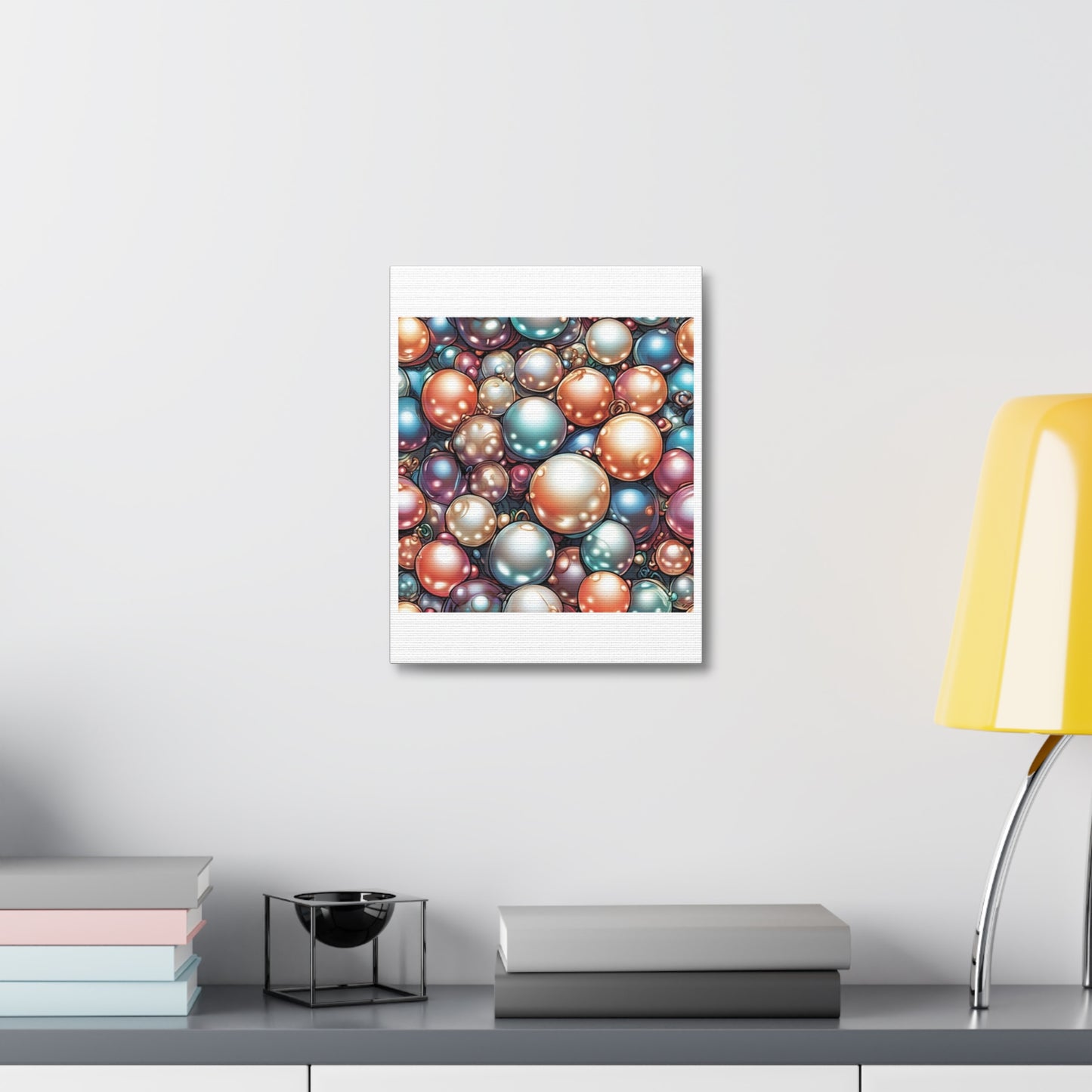 Glossy Orb Marble Abstract Gift Art Canvas