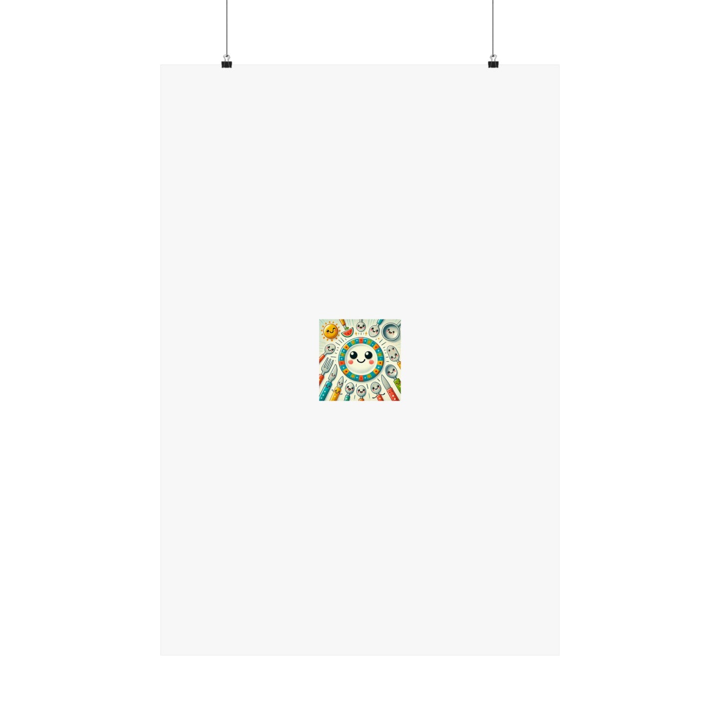 Happy Little Kitchen Club Kawaii Food Poster Kitchen Wall Art Decor