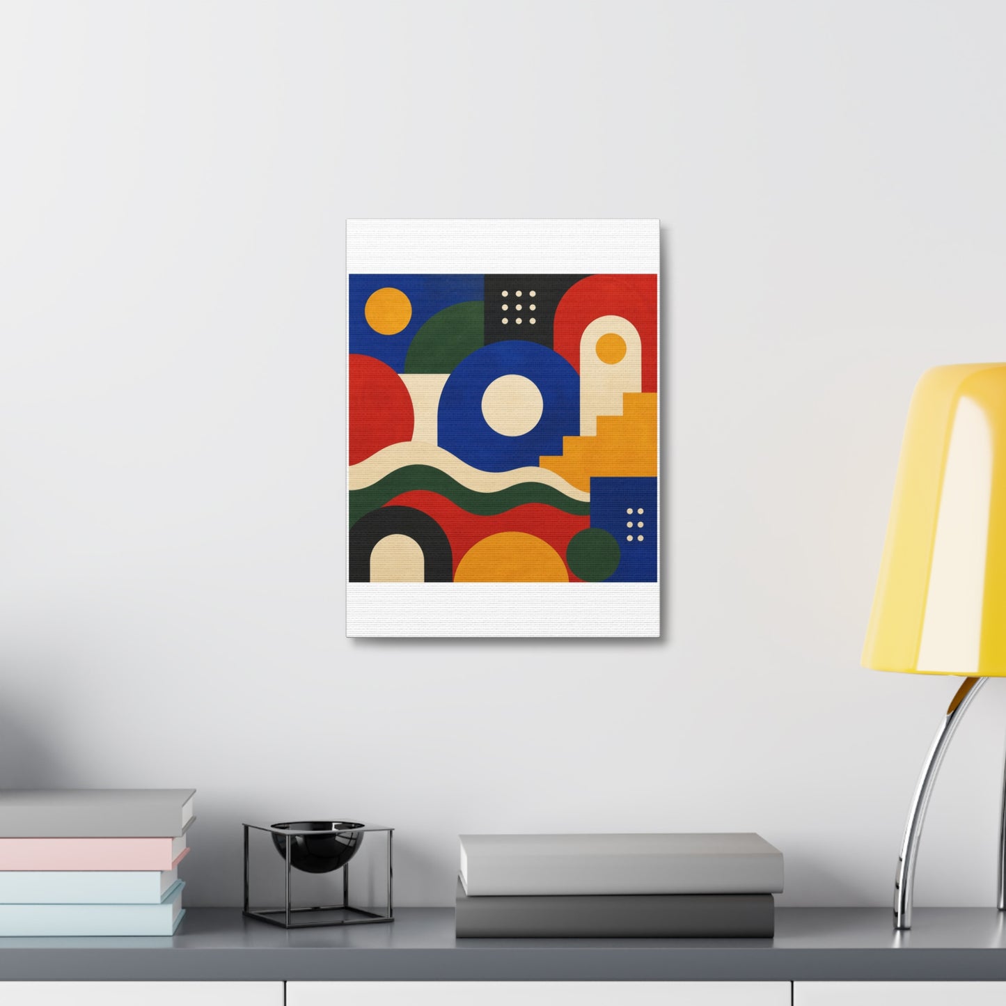 Bold Geometric Balance Abstract Art Canvas Art