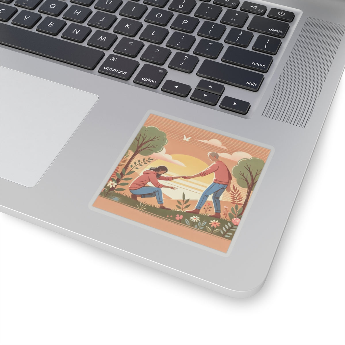 Helping Hands Sunset Garden Sticker