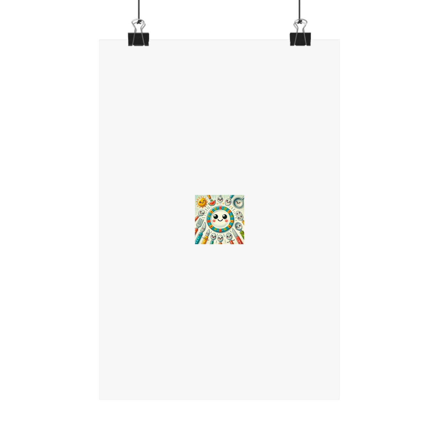 Happy Little Kitchen Club Kawaii Food Poster Kitchen Wall Art Decor