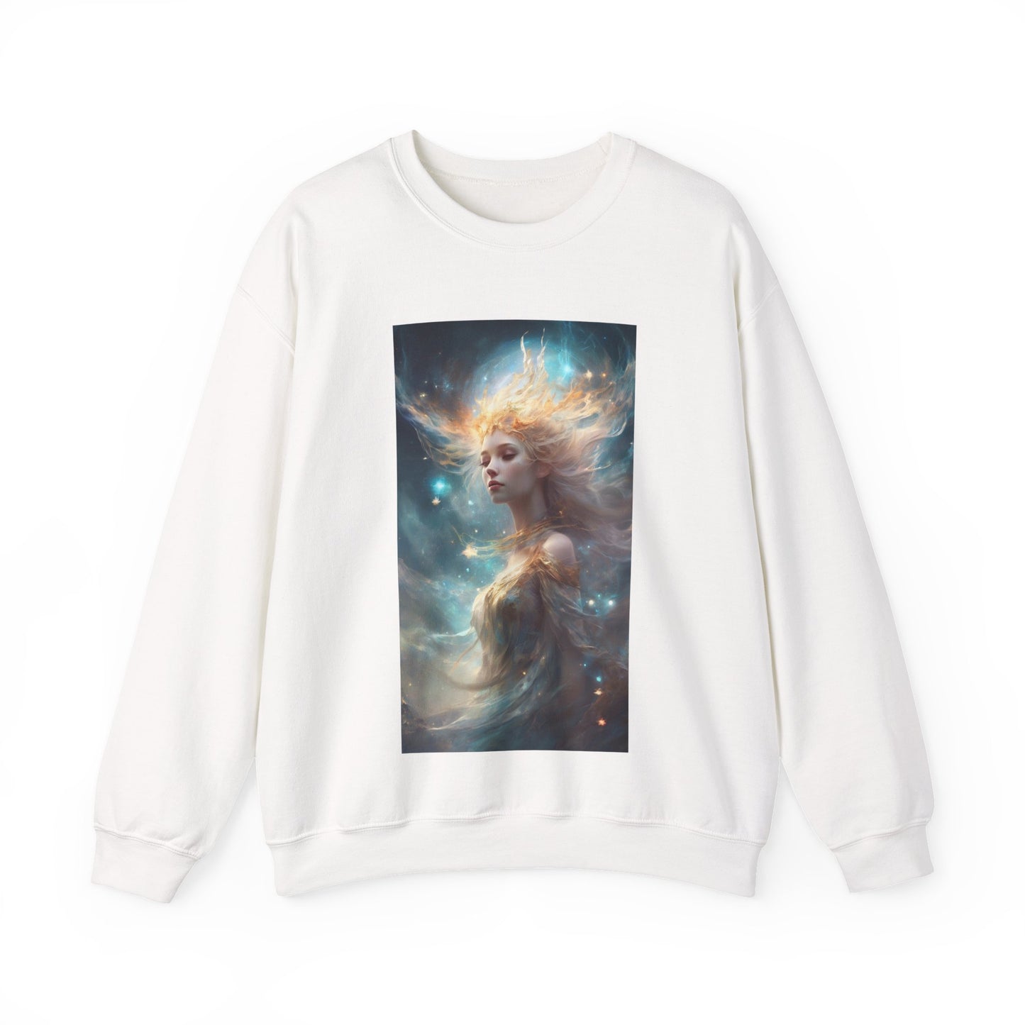 Solar Celestial Spirit Fantasy Portrait Sweatshirt