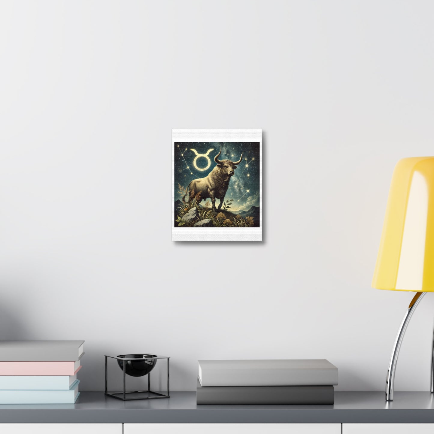 Taurus Bull Constellation Celestial Canvas Wall Art