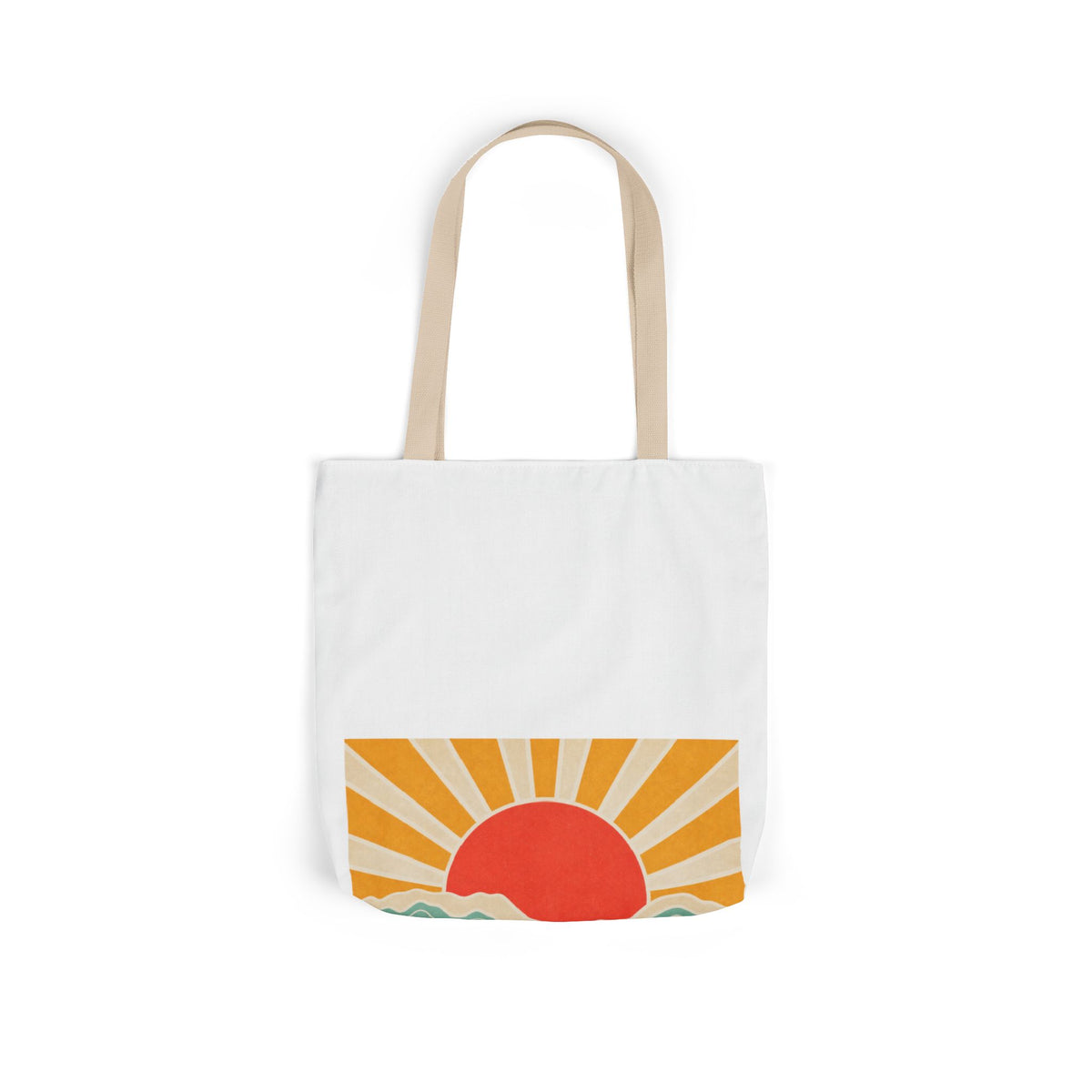 Topographic Sunrise Modern Outdoor Adventure Tote Bag