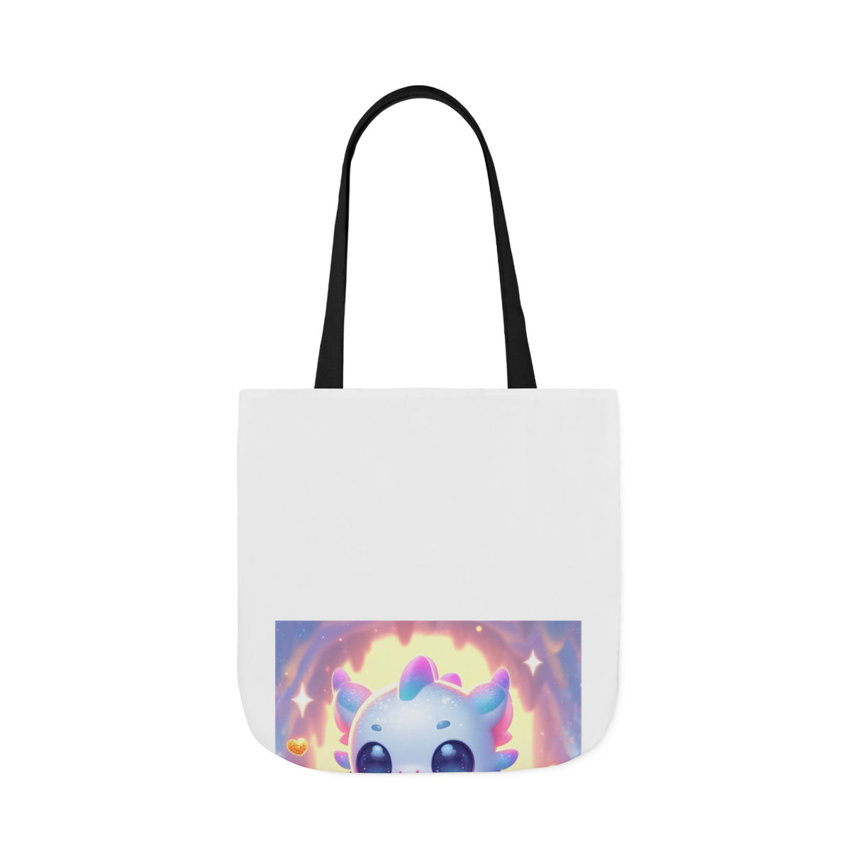 Pastel Treasure Dragon Kawaii Fantasy Canvas Tote Bag