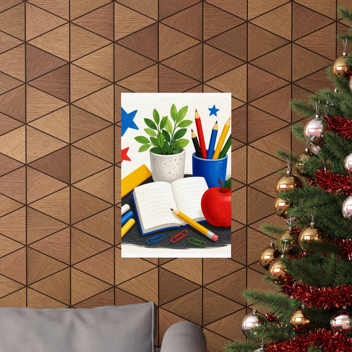 Colorful Classroom Supplies Teacher Appreciation Poster