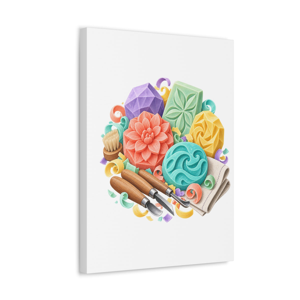 Colorful Soap Carving Workshop Canvas