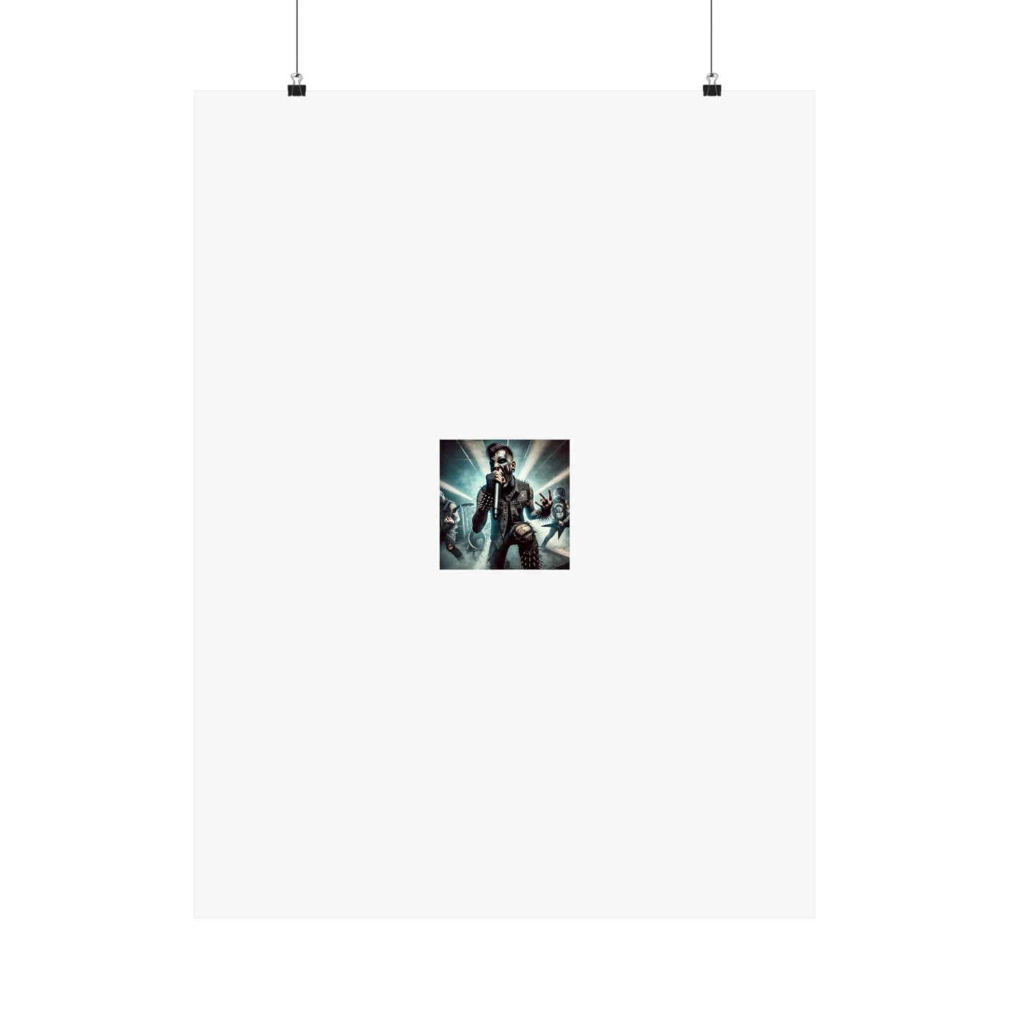 Punk Rock Vocalist Stage Energy Music Room Poster