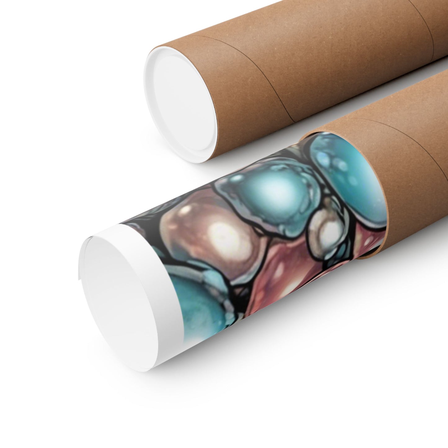 Rainbow Pearl Marble Abstract Gift Art Poster