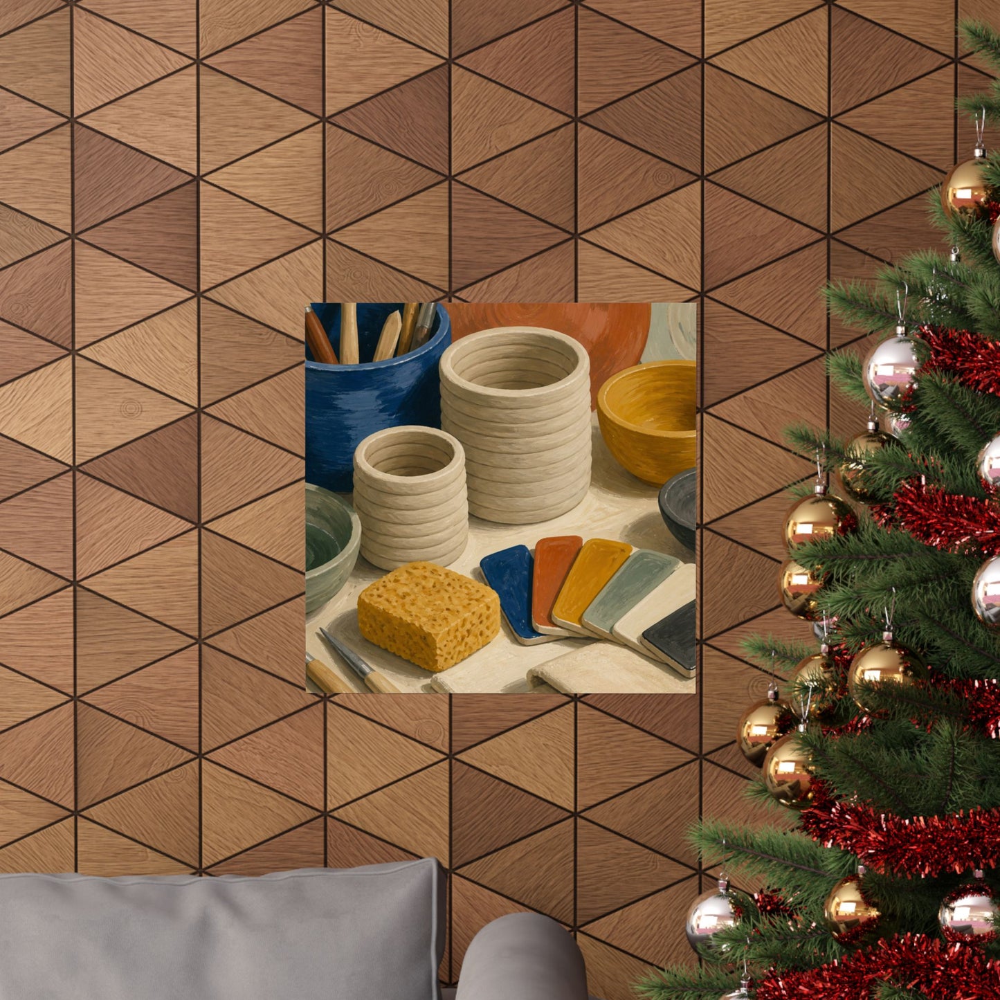 Handbuilt Ceramics Studio Art Poster