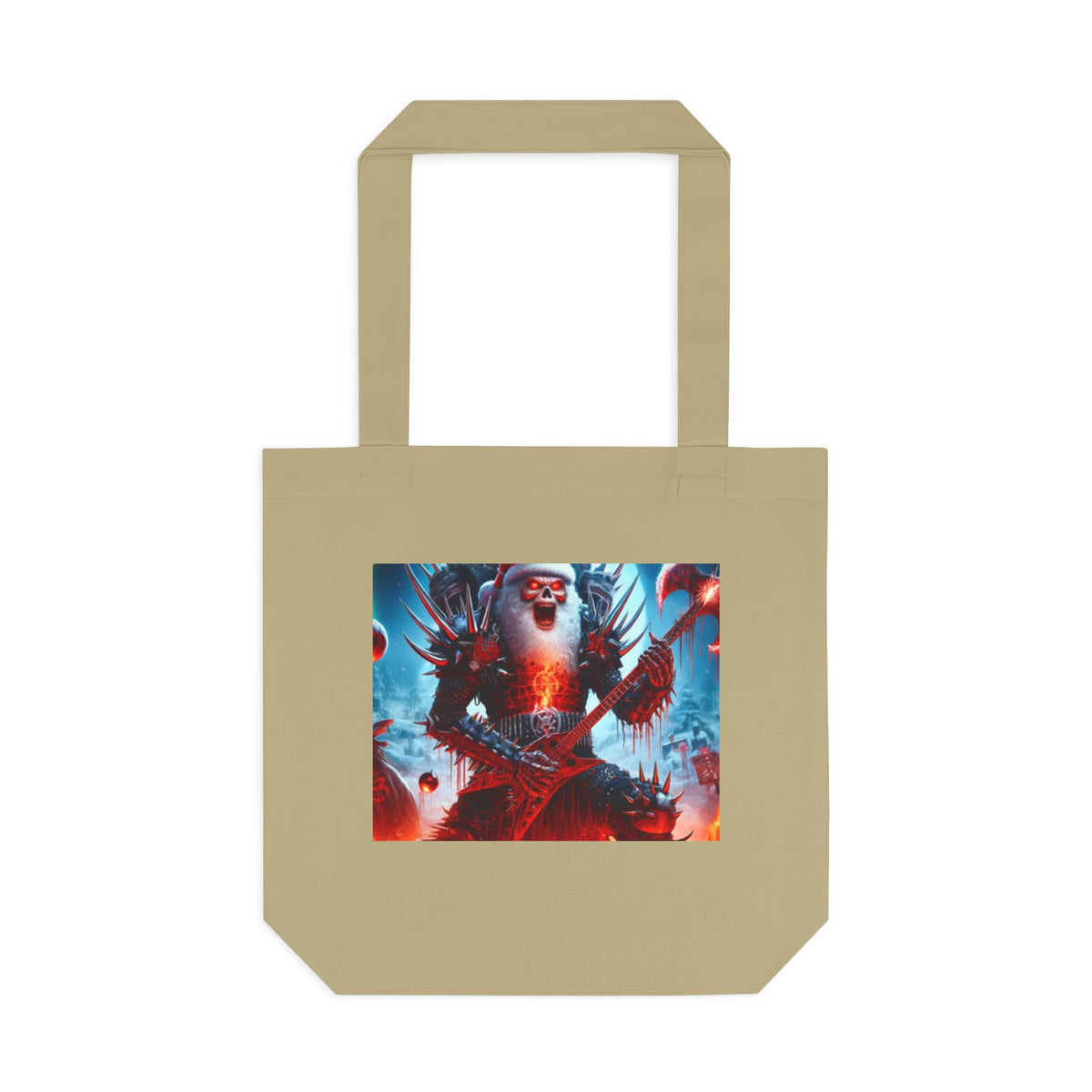Heavy Metal Santa Holiday Concert Holiday Tote Bag