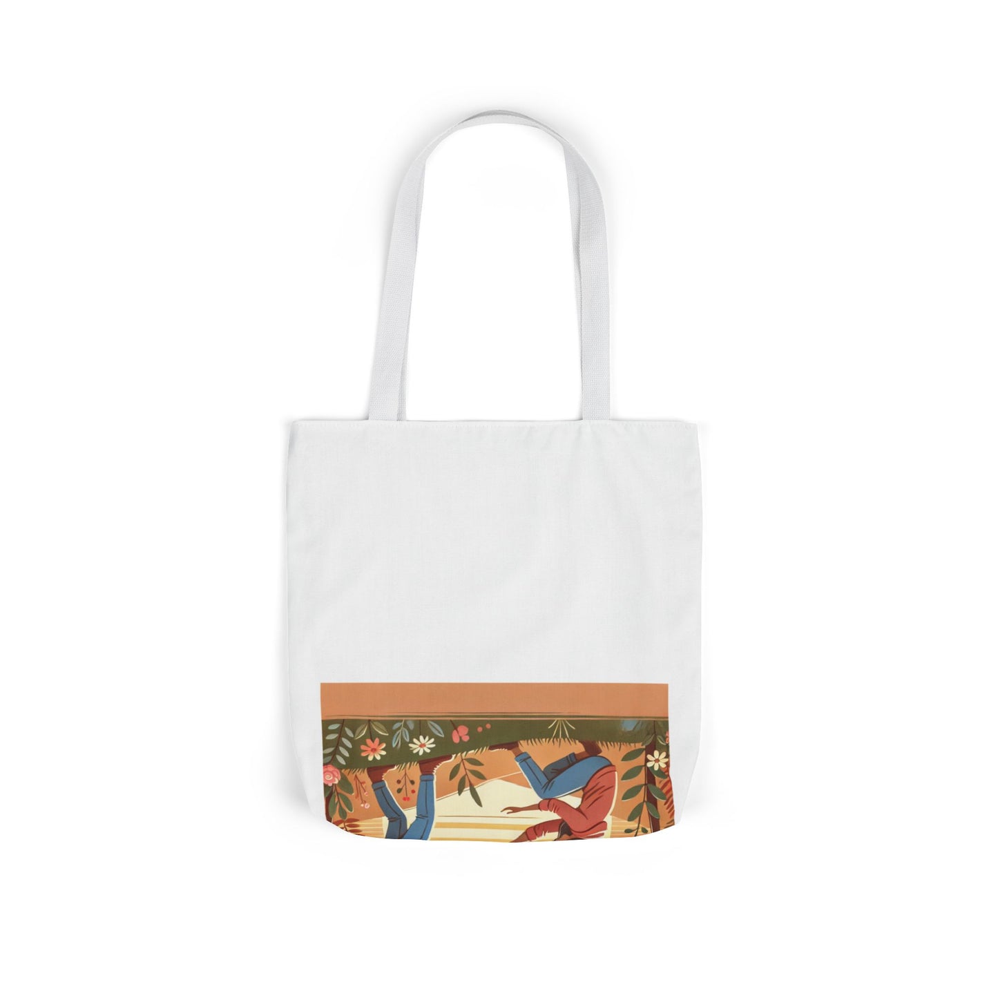 Helping Hands Sunset Garden Canvas Tote Bag