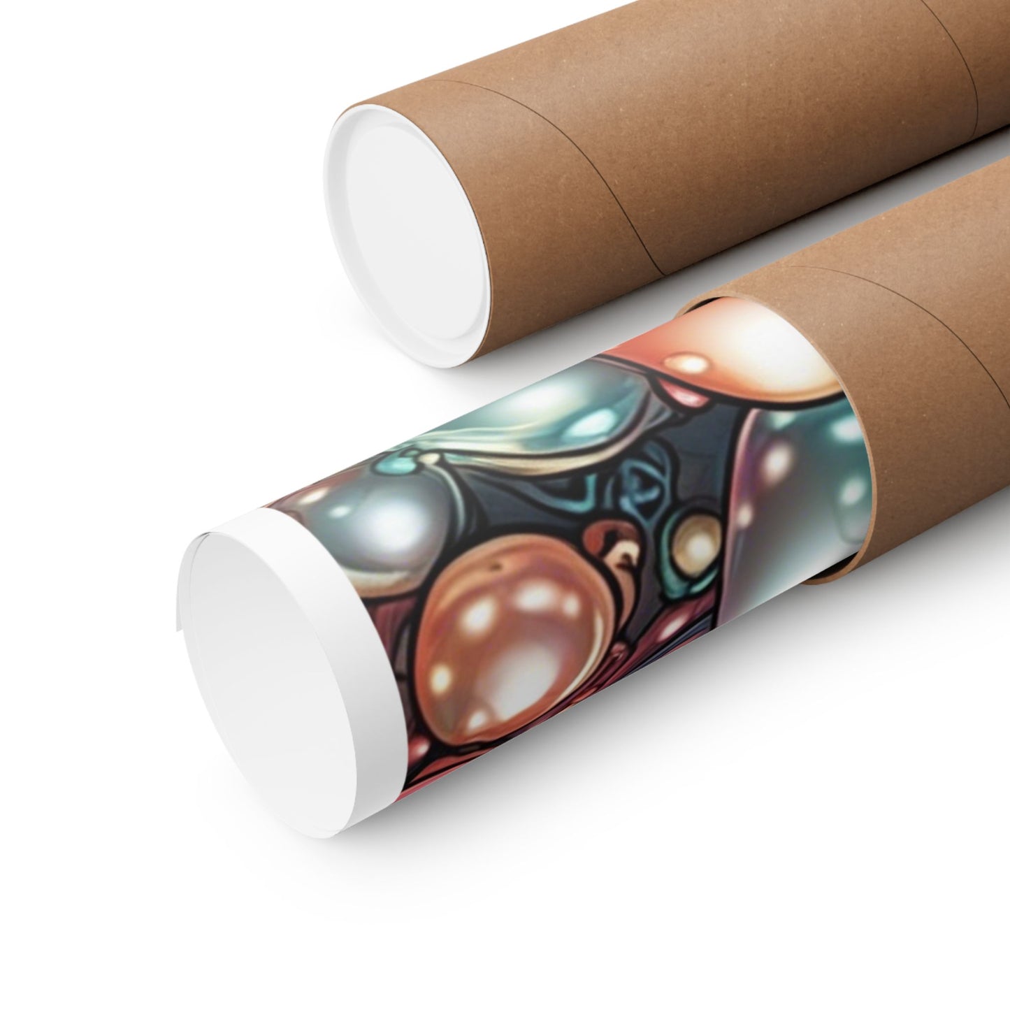 Glossy Orb Marble Abstract Gift Art Poster