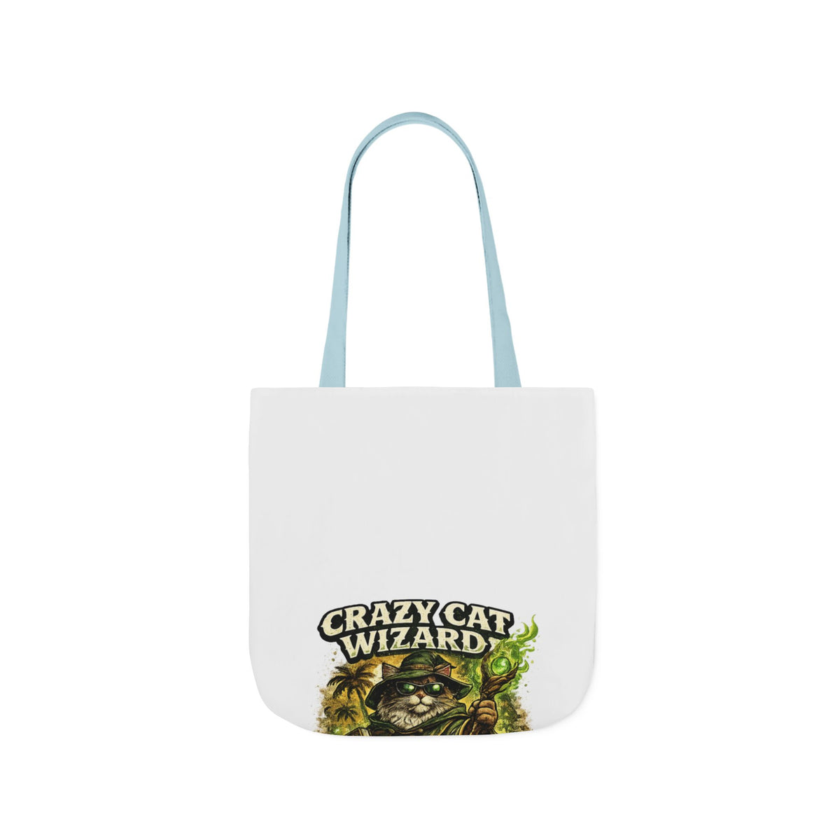Crazy Cat Wizard Funny Fantasy Magic Tote Bag