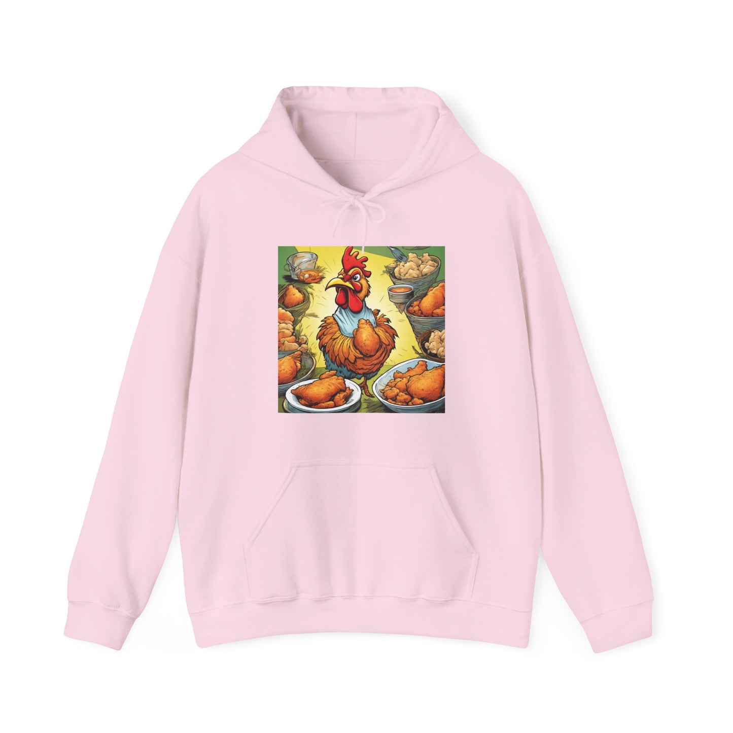Funny Chicken Fried Food Comfort Food Art Hoodie