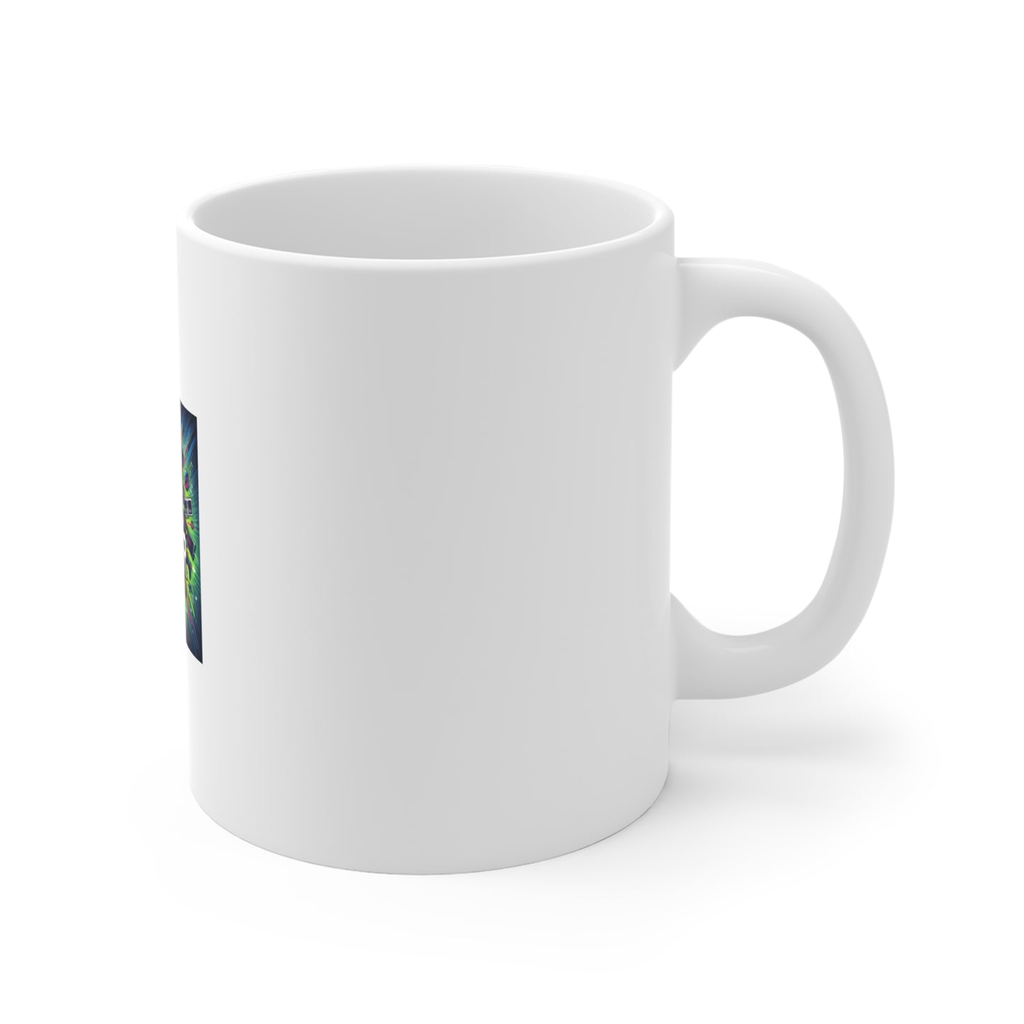 Neon Gamer Energy Retro Arcade Gaming Coffee Mug Gift