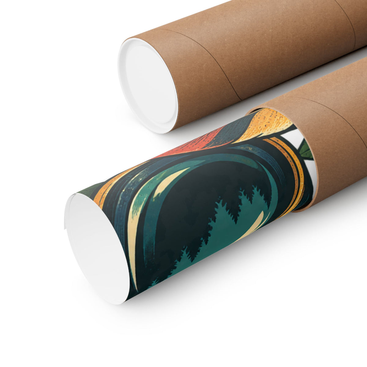 Retro Binoculars and Botanical Birdwatching Art Poster