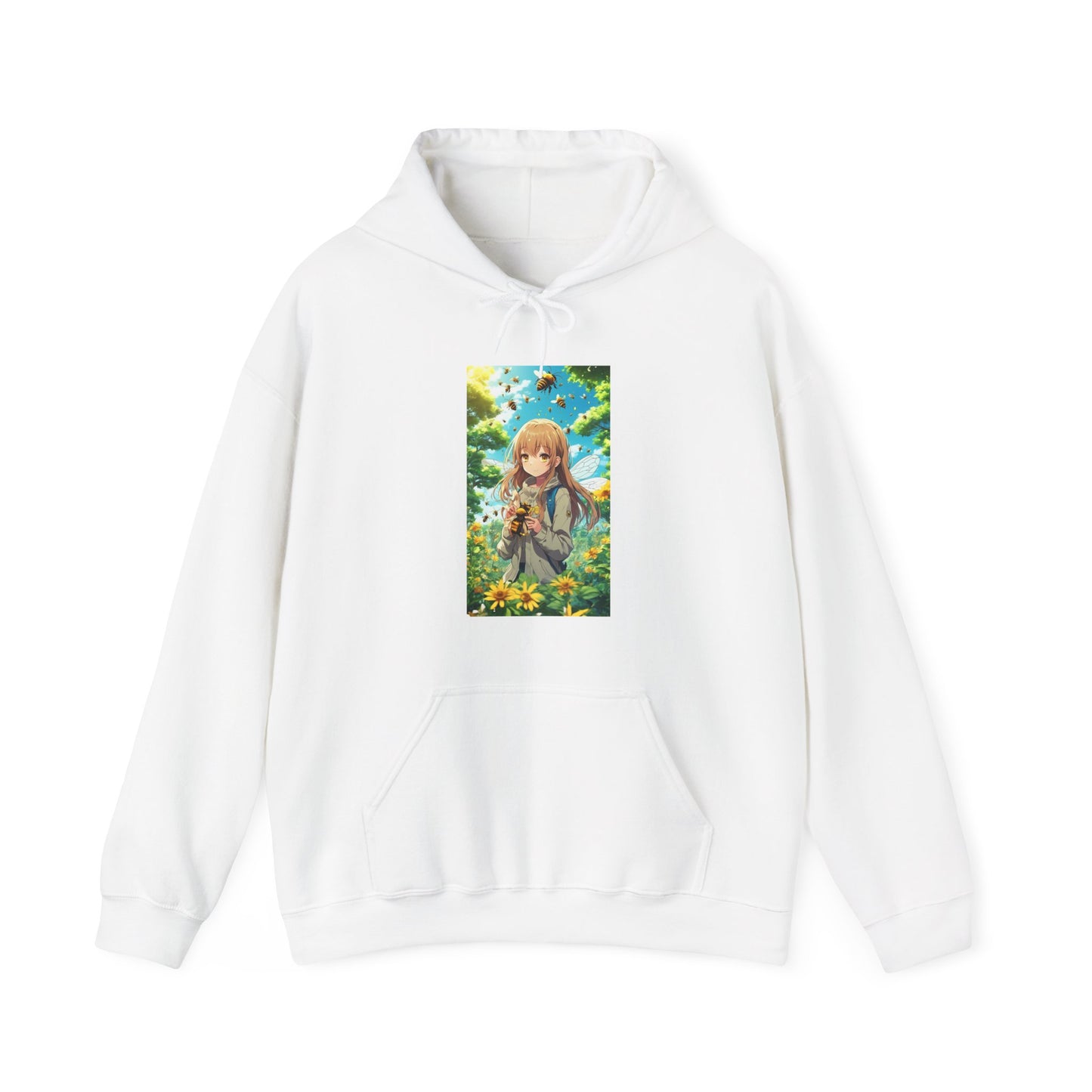 Bee Fairy Garden Anime Nature Art Hoodie
