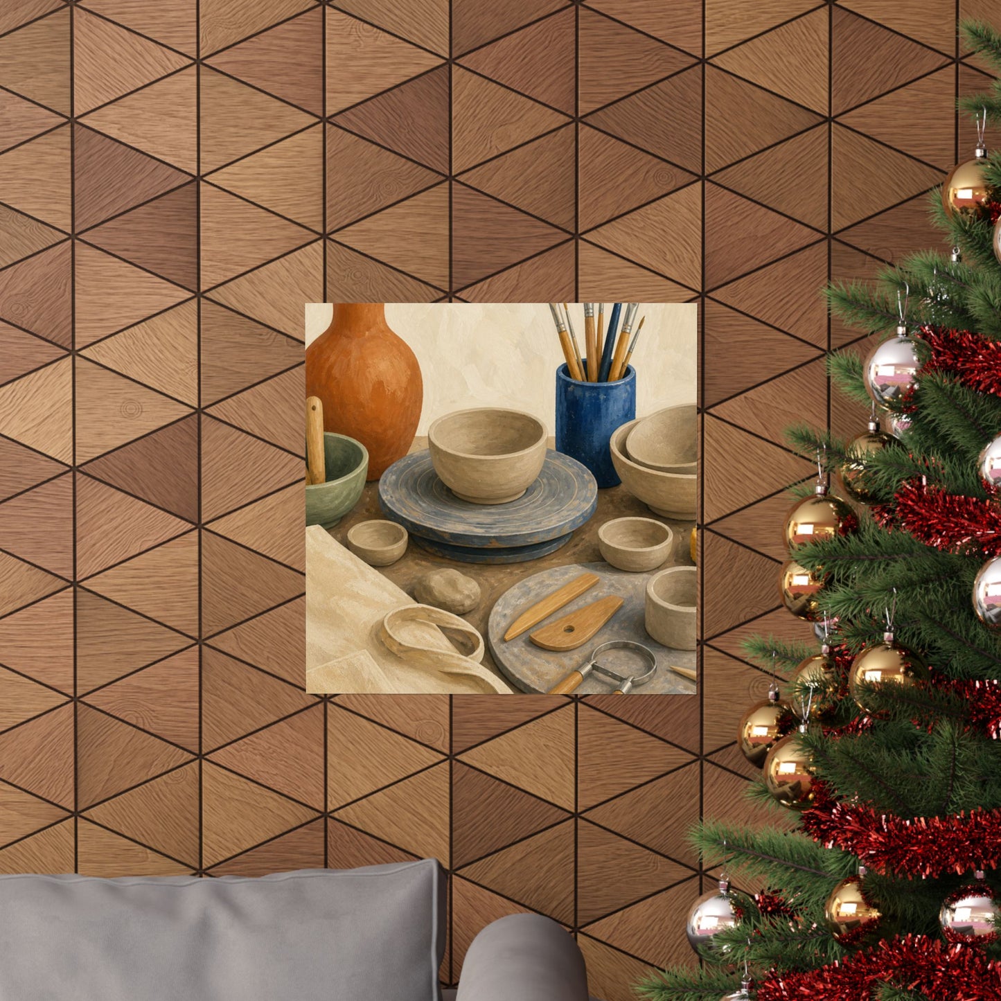 Colorful Pottery Studio Hobby Poster