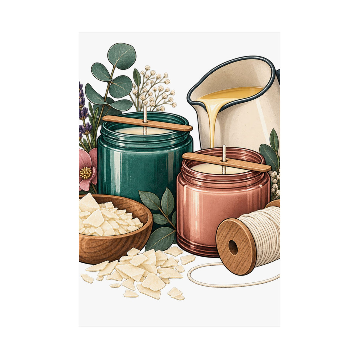 Artisan Candle Making Workshop Poster