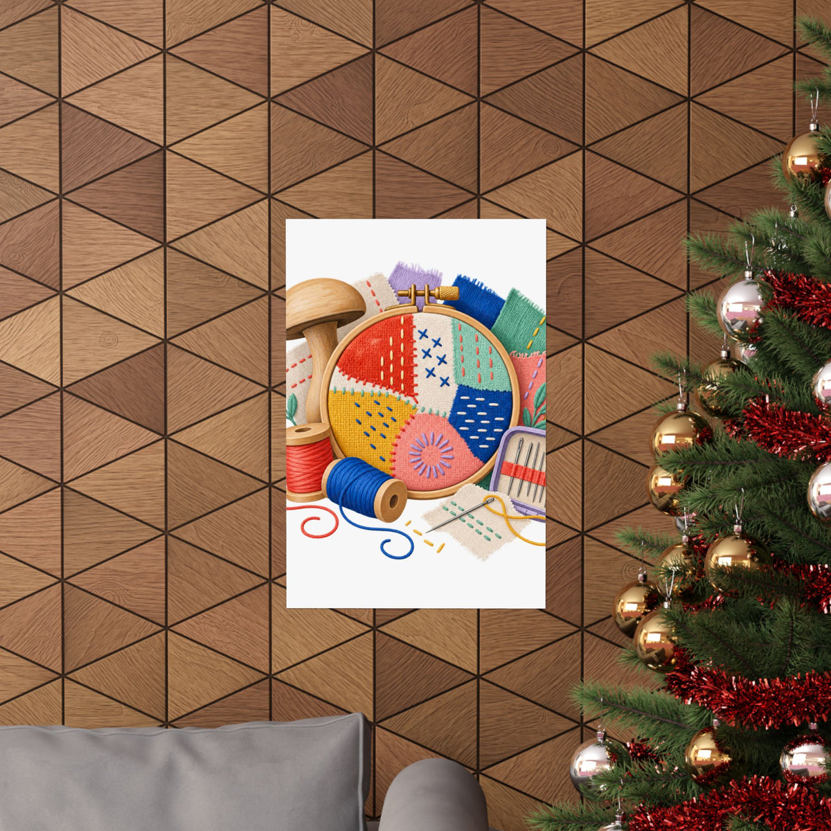 Colorful Visible Mending Workshop Poster