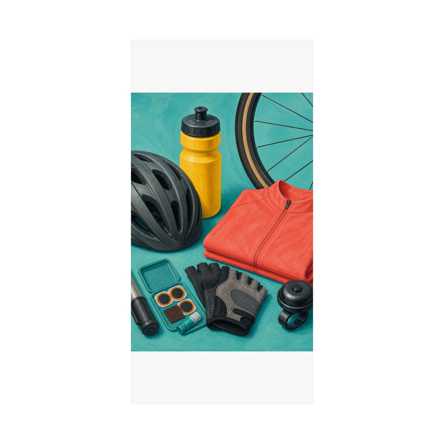 Colorful Cycling Gear Hobby Poster