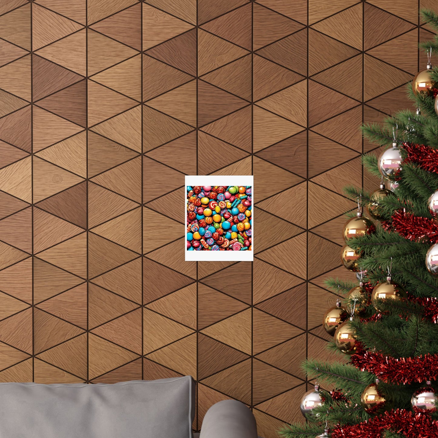 Colorful Candy Pattern Sweets Gift Art Poster