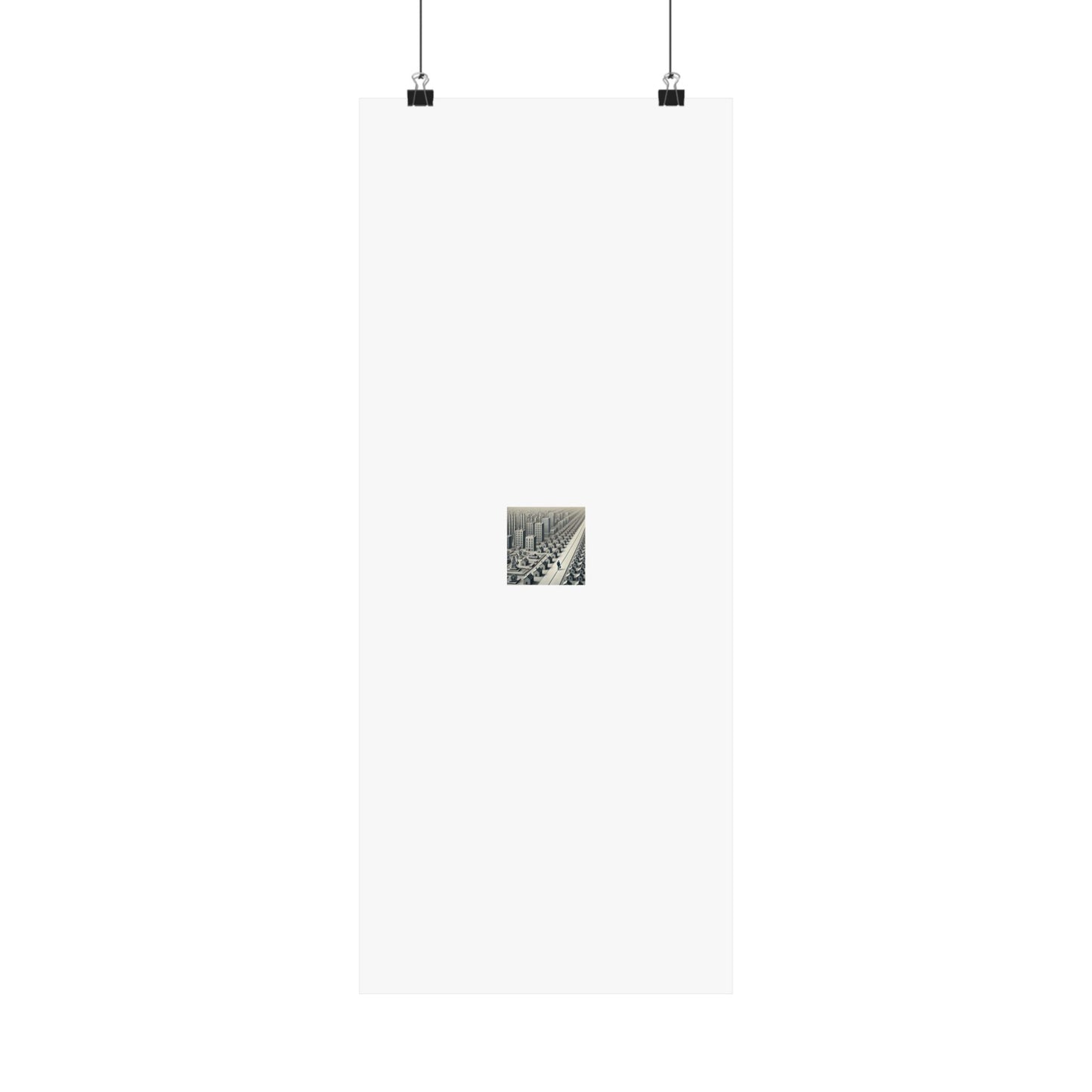 Monochrome Urban Factory Cityscape Poster Industrial Wall Art Gift