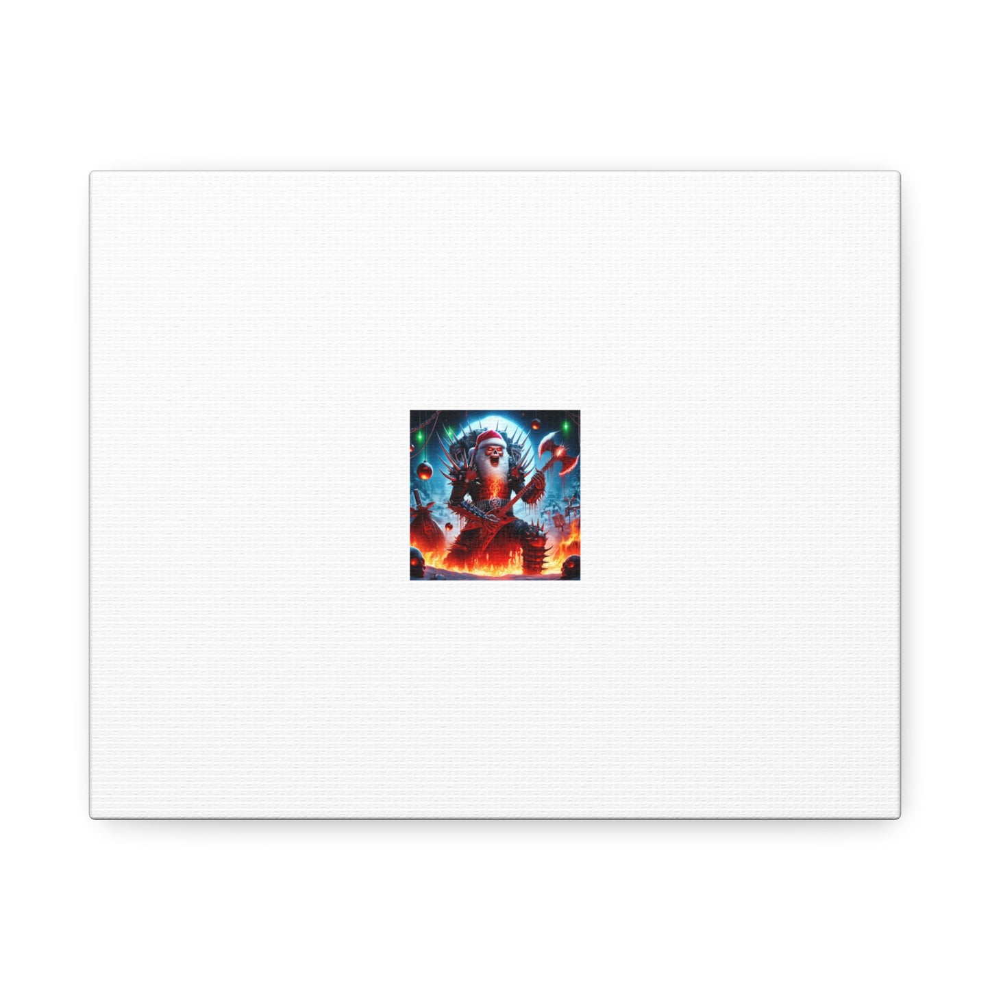 Heavy Metal Santa Holiday Concert Dark Holiday Canvas Art