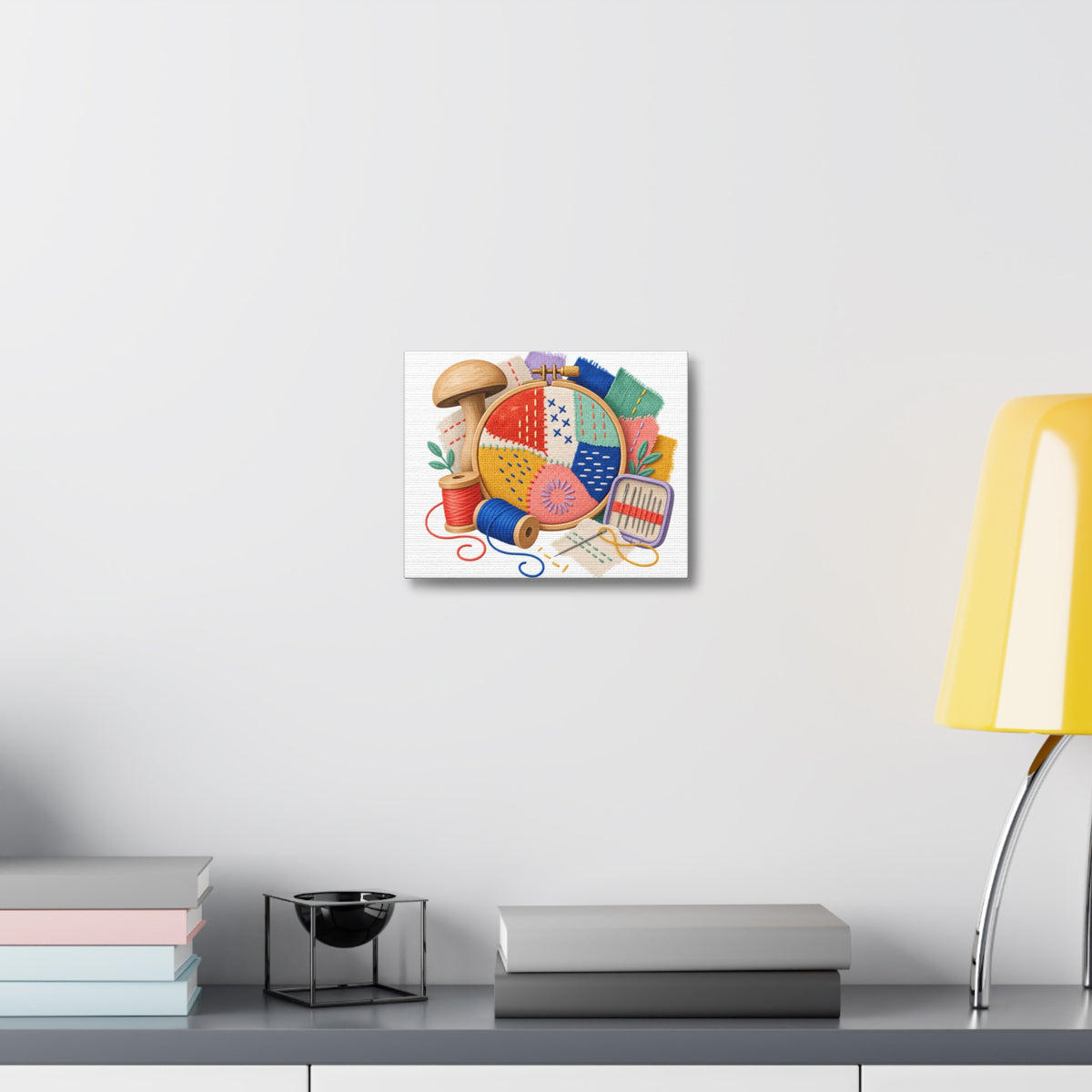 Colorful Visible Mending Workshop Canvas