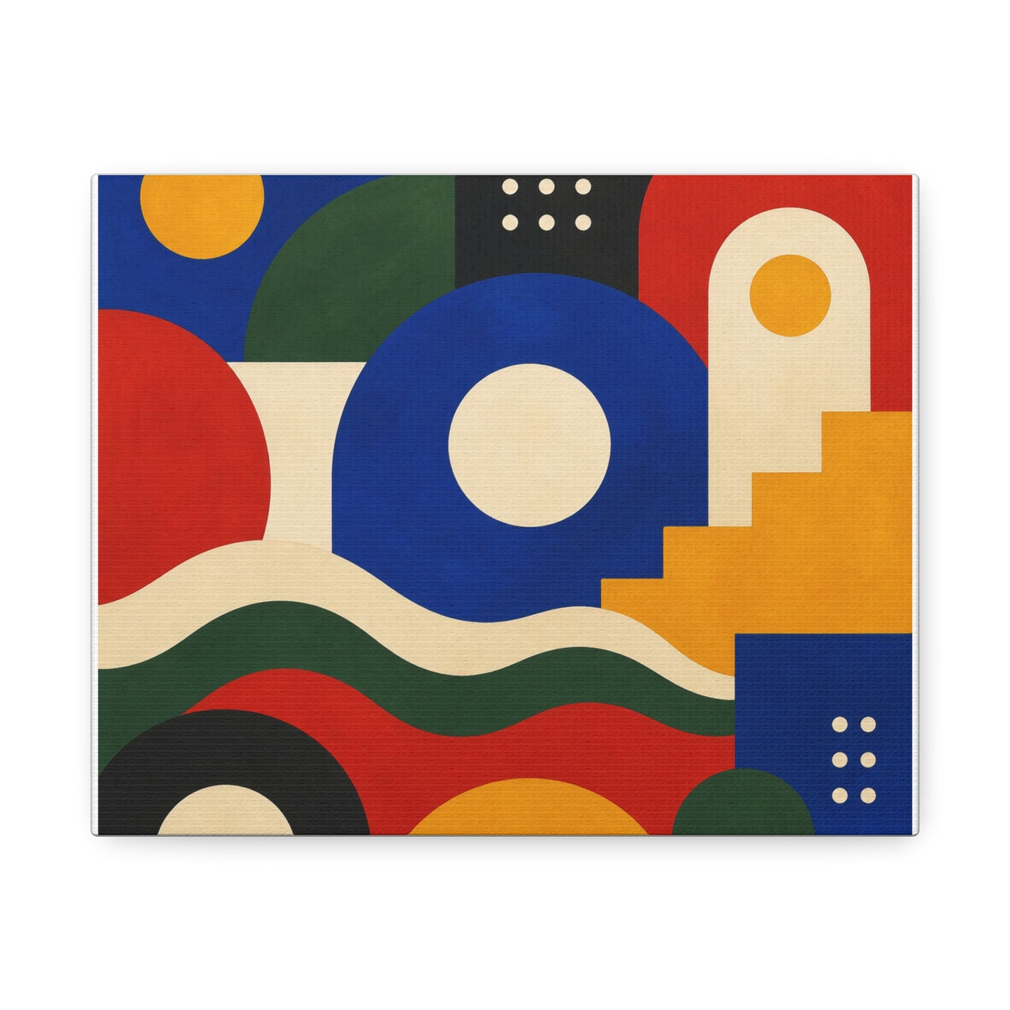 Bold Geometric Balance Abstract Art Canvas Art