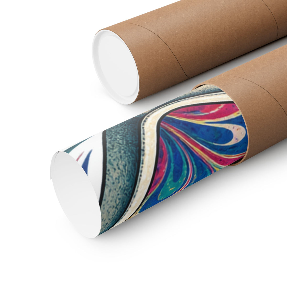 Colorful Paper Marbling Workshop Poster