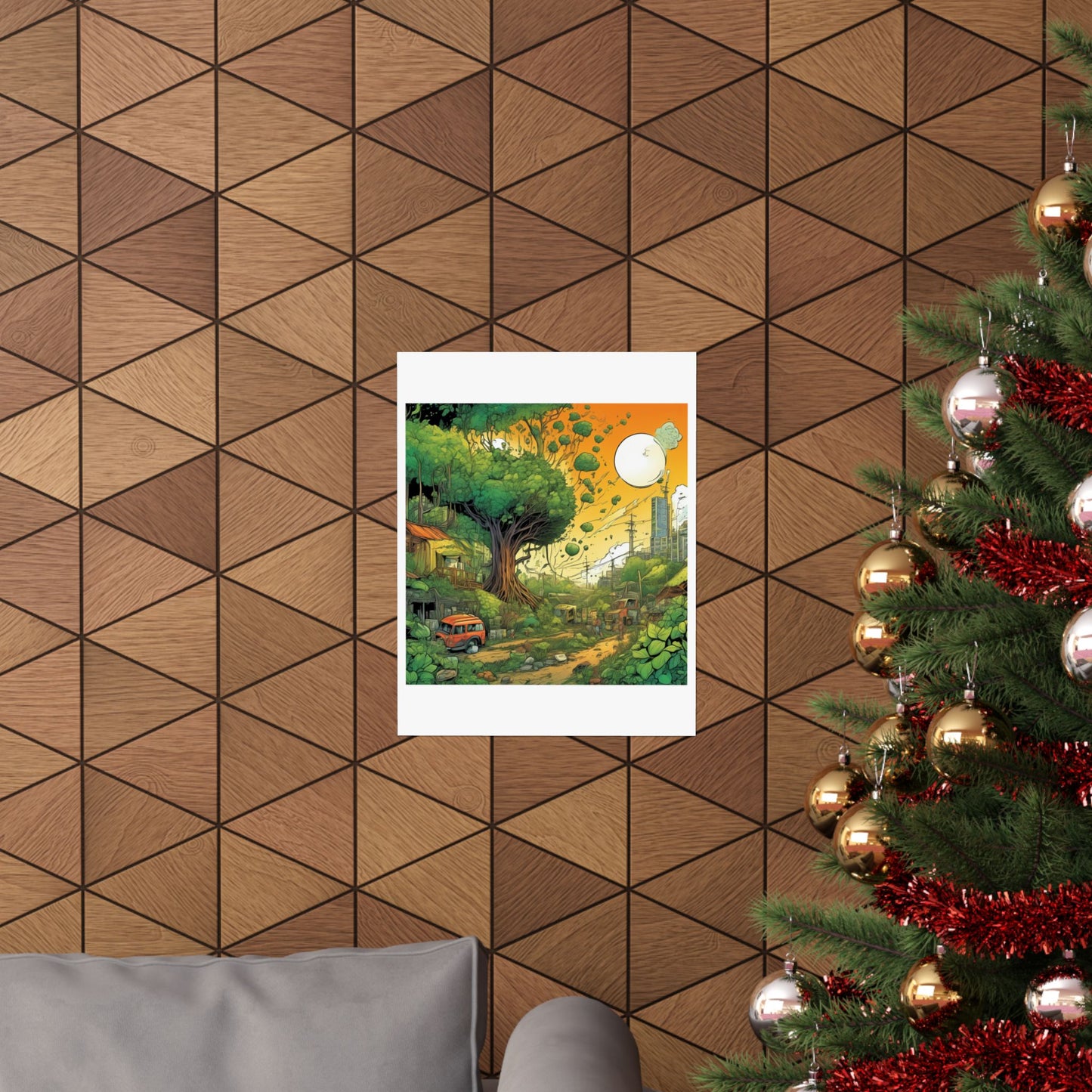Cottage Road Landscape Nature Gift Art Poster