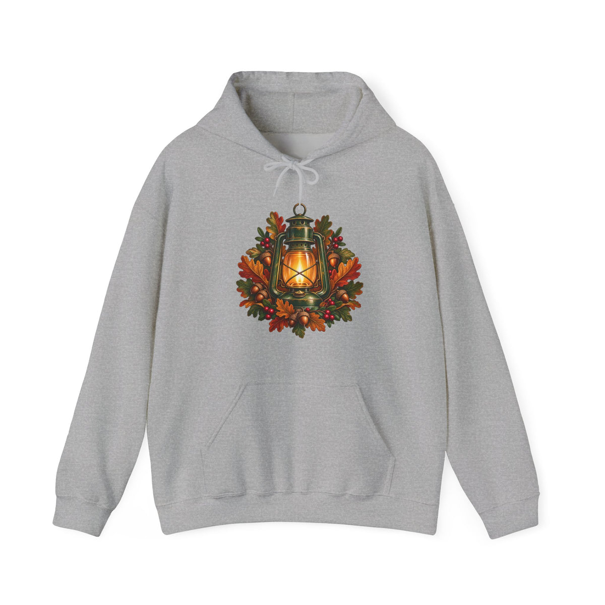 Autumn Oak Lantern and Acorns Hoodie