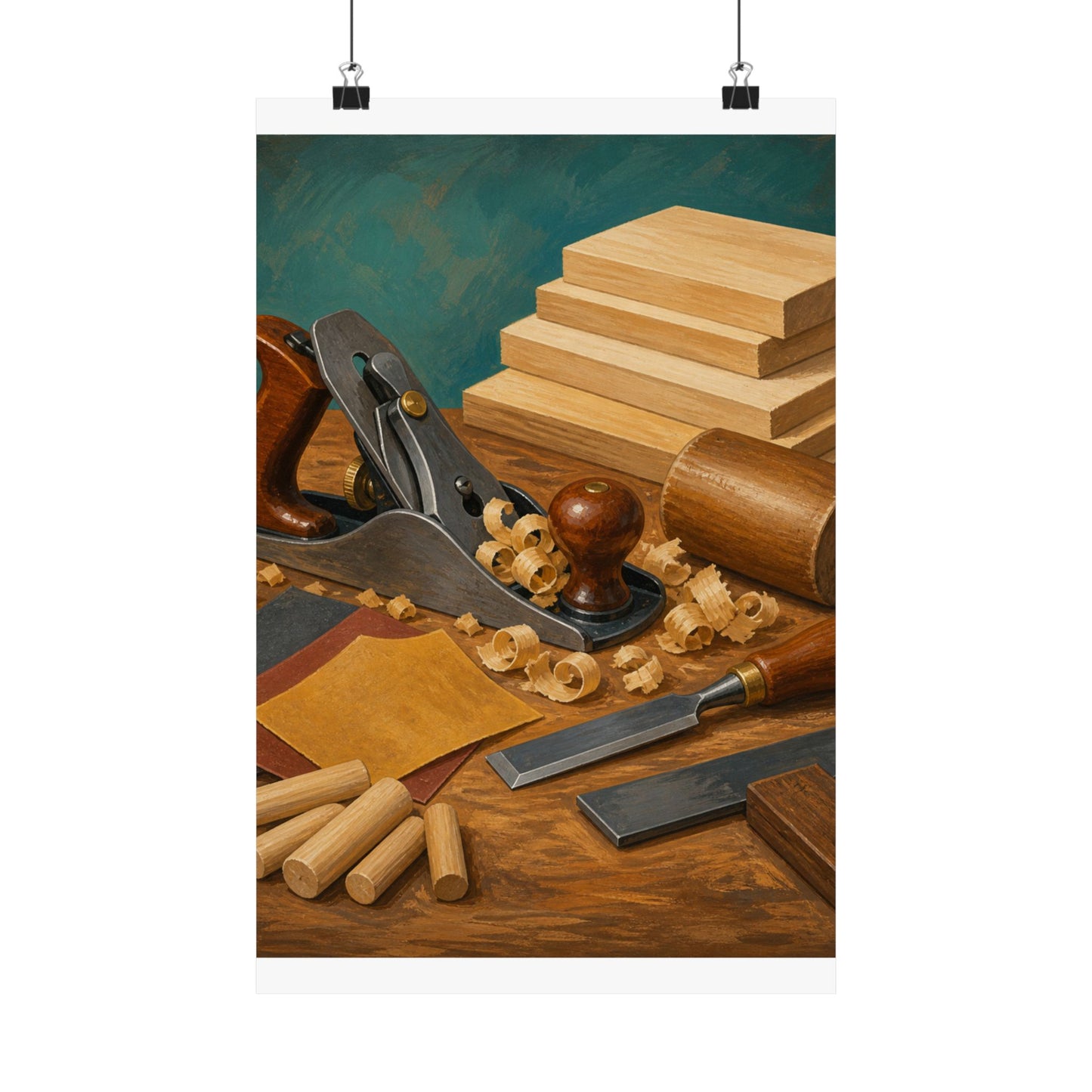 Classic Woodworking Tools Hobby Poster