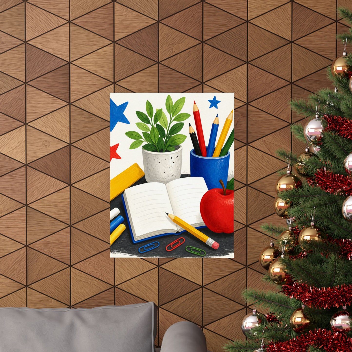 Colorful Classroom Supplies Teacher Appreciation Poster