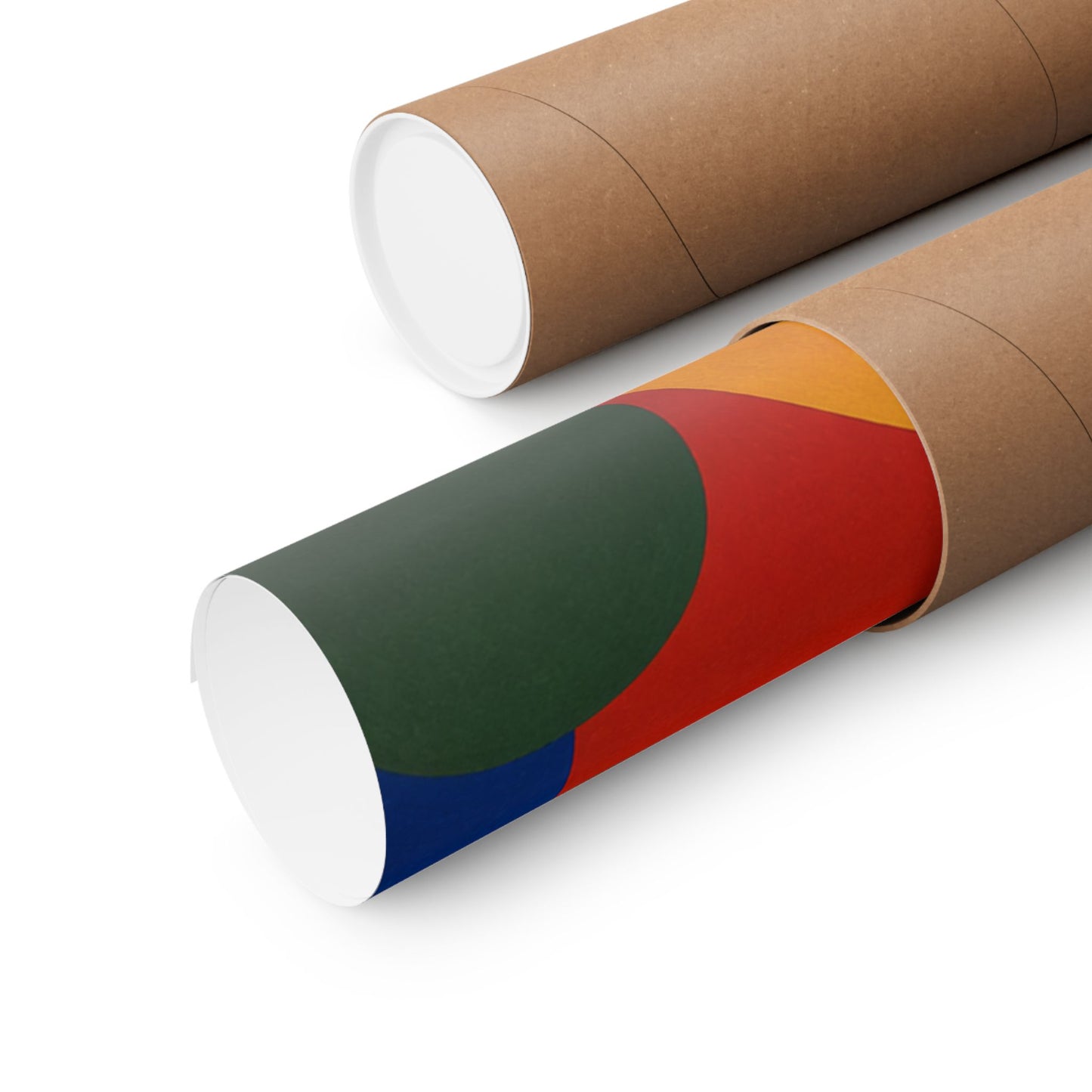 Bold Geometric Balance Abstract Art Poster