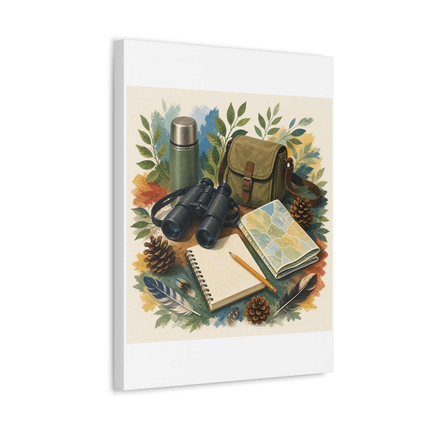 Peaceful Birdwatching Hobby Art Canvas Art