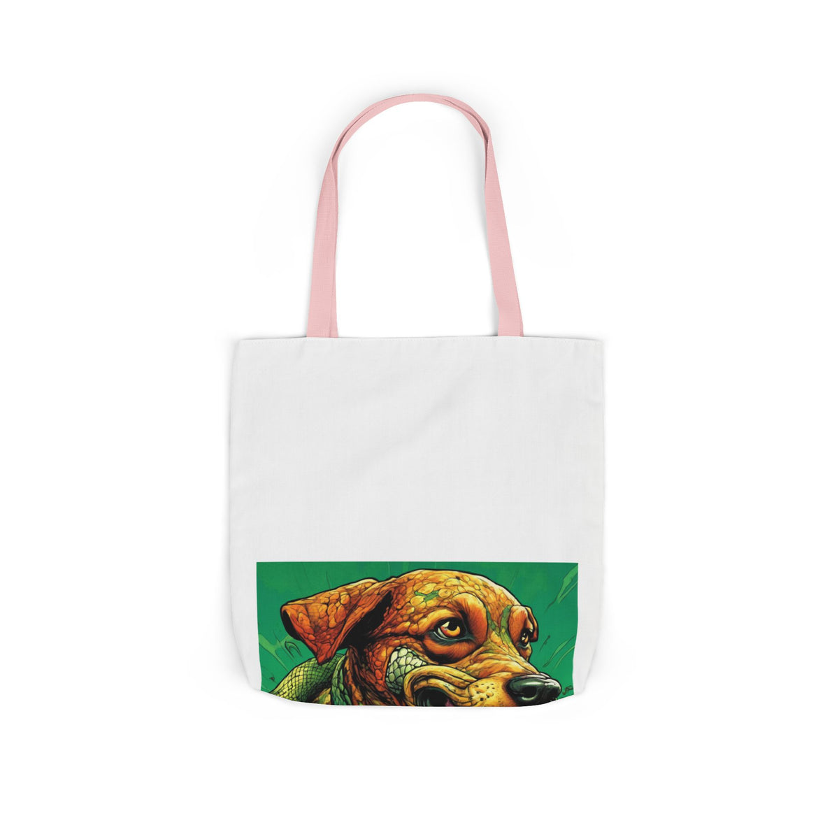 Serpent Guardian Dog Bold Fantasy Creature Tote Bag