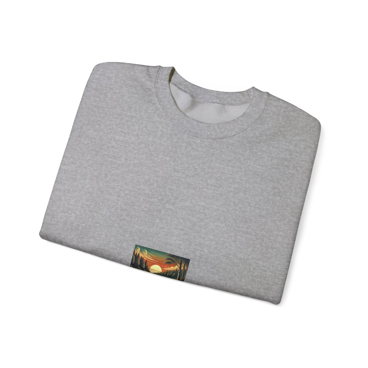 Sunset Lake Fishing Retreat Angler Crewneck Sweatshirt Nature Gift
