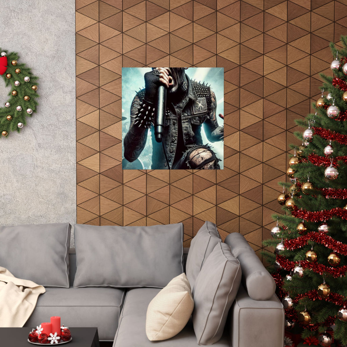 Punk Rock Vocalist Stage Energy Music Room Poster